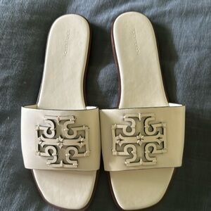 Tory Burch Ines Single Band Slide - Ivory
